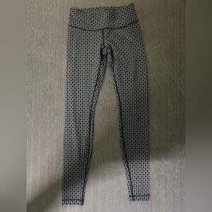 Lululemon Athletica Black and White Patterned Leggings
